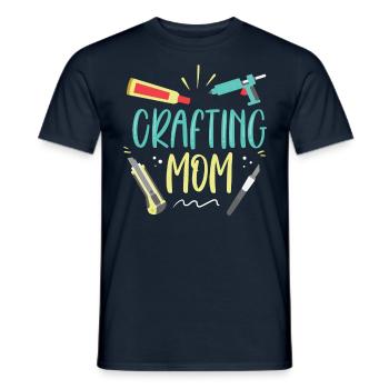 Basteln Mama Bastler Bastel Mutter - Männer T-Shirt - Navy - Vorne - AI Model Male 178 light (178cm)
