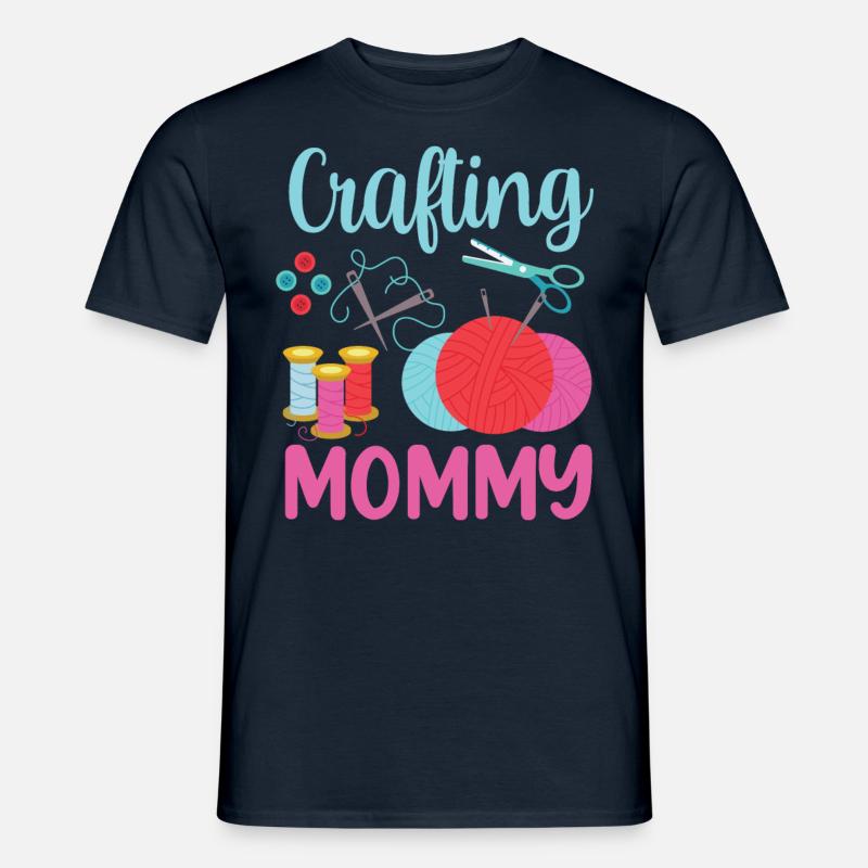 Bastel Mama Bastler Basteln Mutter - Männer T-Shirt - Navy