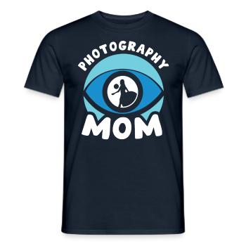 Photographer Mama Photography Mother Camera - Men's T-Shirt - navy - Front - AI Model Male 178 light (178cm)