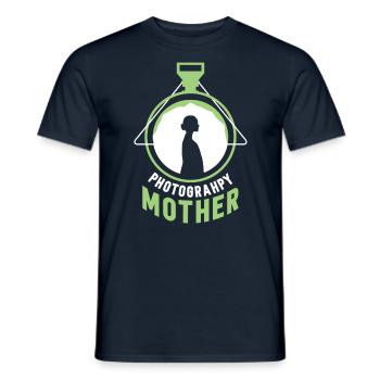 Photographer Mother Camera Mom Photography - Men's T-Shirt - navy - Front - AI Model Male 178 light (178cm)