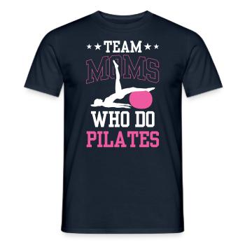 Team Mothers The Pilates Make Mom Mom MomMy - Men's T-Shirt - navy - Front - AI Model Male 178 light (178cm)