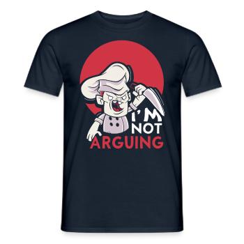 Je soutiens que je n’argumente pas argument - T-shirt homme - marine - Devant - AI Model Male 178 light (178cm)
