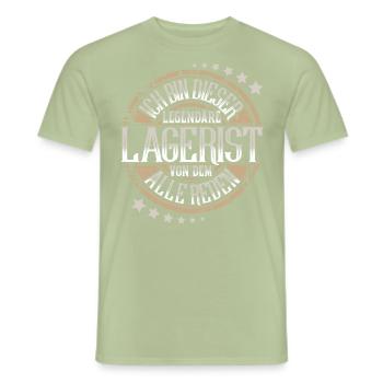Lagerist - Männer T-Shirt - Sage - Vorne - AI Model Male 178 light (178cm)