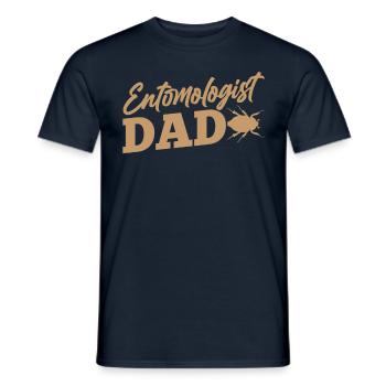 Entomologist Papa Insects Entomology Profession Team - Men's T-Shirt - navy - Front - AI Model Male 178 light (178cm)