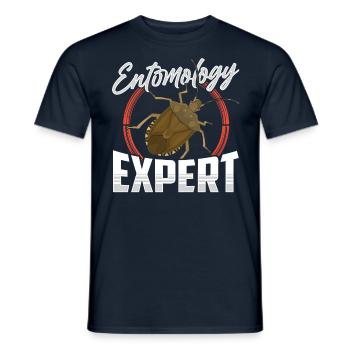 Expert in Entomology Profession Entomologist Insects - Men's T-Shirt - navy - Front - AI Model Male 178 light (178cm)