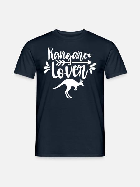 Kangoeroe Minnaar Kangoeroe Dier Australië - Heren T-shirt - navy