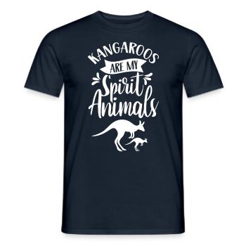 Kangaroos Are My Favorite Animal Kangaroo - Men's T-Shirt - navy - Front - AI Model Male 178 light (178cm)