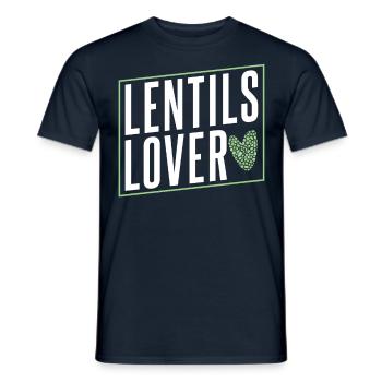 Linsenliebhaber Linse Liebhaber Linsen Essen - Männer T-Shirt - Navy - Vorne - AI Model Male 178 light (178cm)