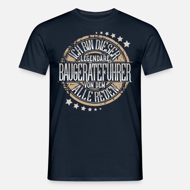 Baugeräteführer - Männer T-Shirt - Navy