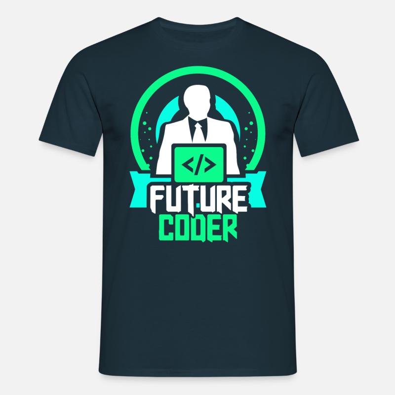 Future Coder Coding Programmer Code - Men's T-Shirt - navy