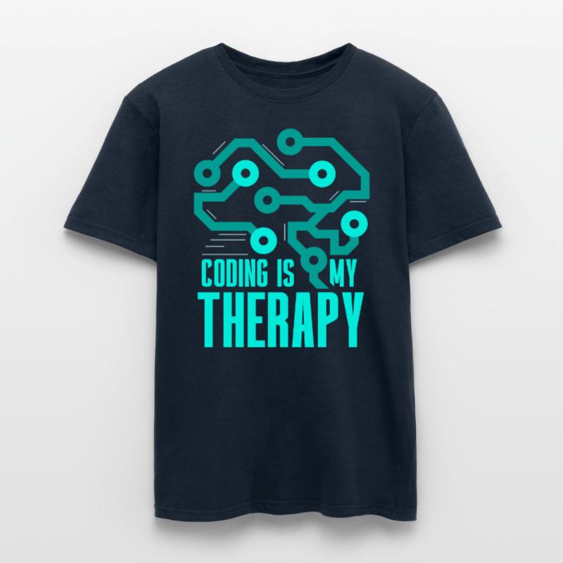 La programmation est mon codeur de codage de thérapie T-shirt homme