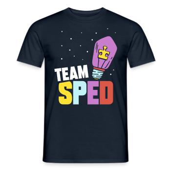 Team Special Education Teacher Special Education Profession - Men's T-Shirt - navy - Front - AI Model Male 178 light (178cm)