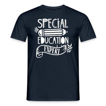 Special Education Expert Teacher Special Education Teacher - Men's T-Shirt - navy - Front - AI Model Male 178 light (178cm)