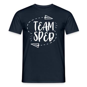 Team Special Education Profession Teacher Special Education Teacher - Men's T-Shirt - navy - Front - AI Model Male 178 light (178cm)