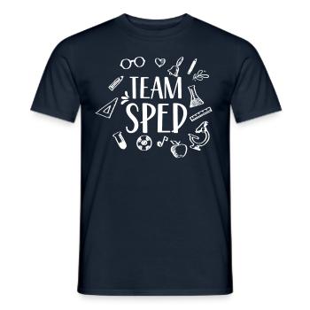 Team Special Education Teacher Profession Special Education Teacher - Men's T-Shirt - navy - Front - AI Model Male 178 light (178cm)