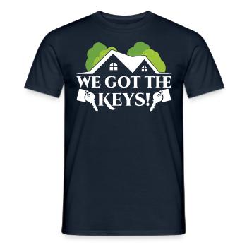Wir Haben Die Schlüssel Hauseigentümer Hausherr - Männer T-Shirt - Navy - Vorne - AI Model Male 178 light (178cm)
