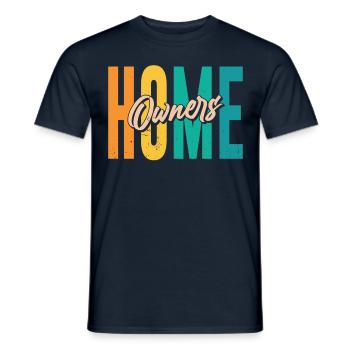 Hauseigentümer Hausherr Hausbesitzer Haus - Männer T-Shirt - Navy - Vorne - AI Model Male 178 light (178cm)