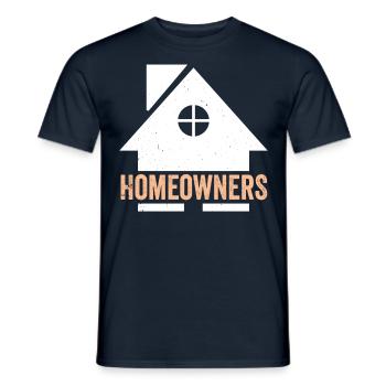 Hauseigentümer Hausbesitzer Hausherr Haus - Männer T-Shirt - Navy - Vorne - AI Model Male 178 light (178cm)