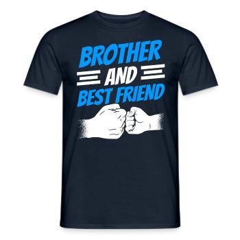Bruder Und Bester Freund Team Brüder Freundschaft - Männer T-Shirt - Navy - Vorne - AI Model Male 178 light (178cm)