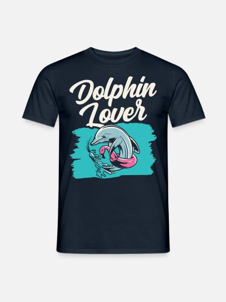 Dolphin Lover Dolphin Dolphins Dolphins - Men's T-Shirt - navy