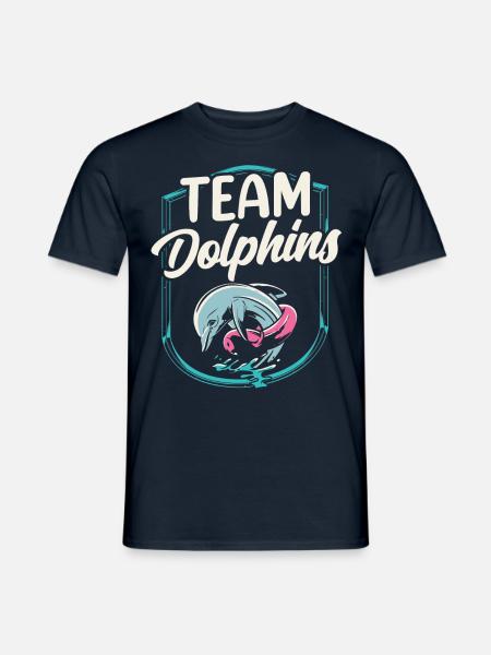 Team Dolphins Dolphin Dolphin Lovers - Men's T-Shirt - navy