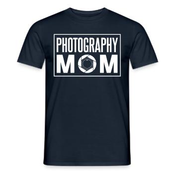 Fotografin Mama Fotografie Mutter Kamera - Männer T-Shirt - Navy - Vorne - AI Model Male 178 light (178cm)