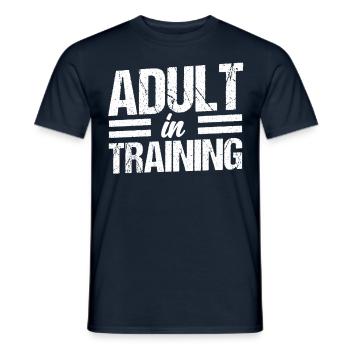 Erwachsener In Ausbildung Geburtstag Erwachsen - Männer T-Shirt - Navy - Vorne - AI Model Male 178 light (178cm)