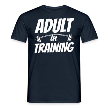 Erwachsener In Ausbildung Erwachsen Geburtstag - Männer T-Shirt - Navy - Vorne - AI Model Male 178 light (178cm)