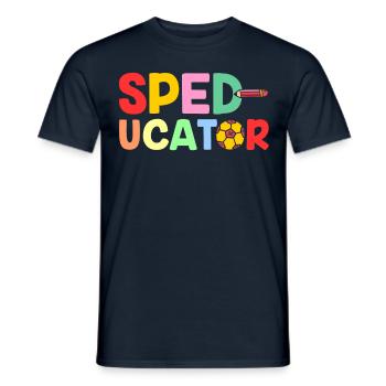 Sped-Ucator Profession Éducation spéciale Éducation spéciale - T-shirt homme - marine - Devant - AI Model Male 178 light (178cm)