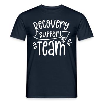Team Zur Unterstützung Der Genesung Erholung - Männer T-Shirt - Navy - Vorne - AI Model Male 178 light (178cm)