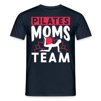 Pilates Mères Équipe Maman Maman Maman Pilates - T-shirt homme - marine - Devant - AI Model Male 178 light (178cm)