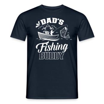Dad's Fishing Buddy Fishing Fishing Friend Fishing - Men's T-Shirt - navy - Front - AI Model Male 178 light (178cm)