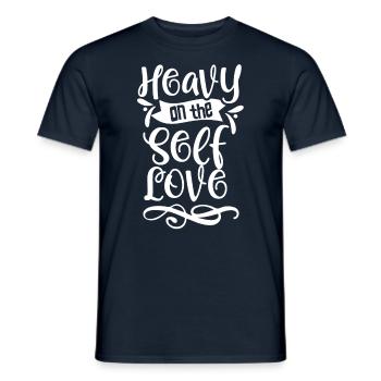 Self Love Self Love Positive Self-Love Sweet - Men's T-Shirt - navy - Front - AI Model Male 178 light (178cm)