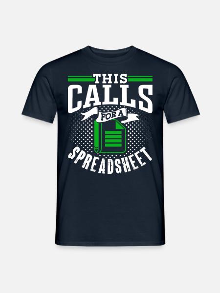 Dies Erfordert Ein Spreadsheet Buchhalter Tabelle - Männer T-Shirt - Navy