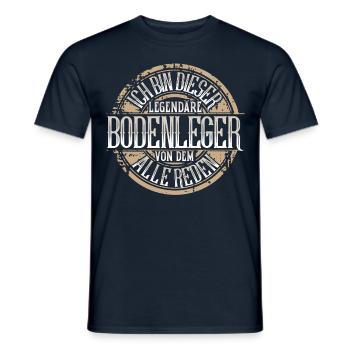 Bodenleger - Männer T-Shirt - Navy - Vorne - AI Model Male 178 light (178cm)