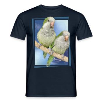 Argentine Parakeet - Men's T-Shirt - navy - Front - AI Model Male 178 light (178cm)