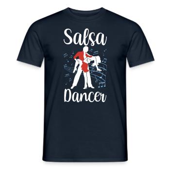 Salsa Tänzer Hobby Tanz Tanzen - Männer T-Shirt - Navy - Vorne - AI Model Male 178 light (178cm)