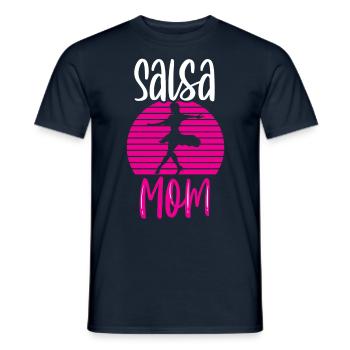 Salsa Mama Dancers Dancing Dance Hobby - Men's T-Shirt - navy - Front - AI Model Male 178 light (178cm)