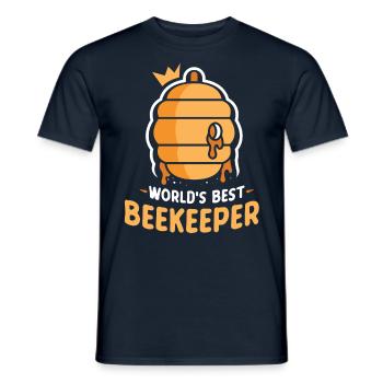 Der Beste Imker Der Welt Biene Imkerei Imkern - Männer T-Shirt - Navy - Vorne - AI Model Male 178 light (178cm)