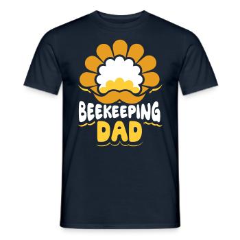 Beekeeping Papa Beekeepers Beekeepers Honey Bee - Men's T-Shirt - navy - Front - AI Model Male 178 light (178cm)