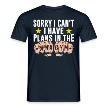 Je ne peux pas J’ai des projets dans l’équipe de gymnastique Mma - T-shirt homme - marine - Devant - AI Model Male 178 light (178cm)