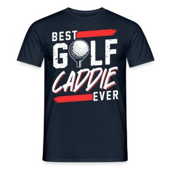 Best Golf Caddy Ever Golfer Golf - Men's T-Shirt - navy - Front - AI Model Male 178 light (178cm)