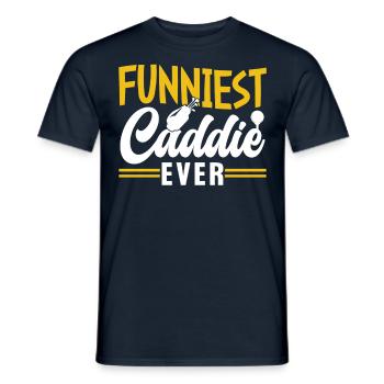 The funniest caddy ever Golfing Golf - Men's T-Shirt - navy - Front - AI Model Male 178 light (178cm)