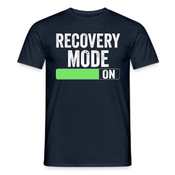 Recovery Mode A Patient Survivor Recovery - Men's T-Shirt - navy - Front - AI Model Male 178 light (178cm)