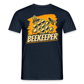 Beekeeping Beekeeping Beekeepers Honey Bee - Men's T-Shirt - navy - Front - AI Model Male 178 light (178cm)