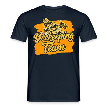 Team Beekeeping Honey Beekeepers Beekeepers - Men's T-Shirt - navy - Front - AI Model Male 178 light (178cm)