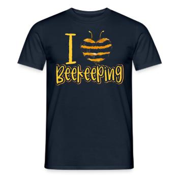 Ich Liebe Die Imkerei Honigbiene Imker Imkern - Männer T-Shirt - Navy - Vorne - AI Model Male 178 light (178cm)
