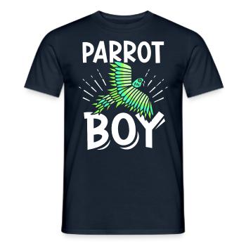 Parrot Young Parrot Young Parrots Animal Cute - Men's T-Shirt - navy - Front - AI Model Male 178 light (178cm)