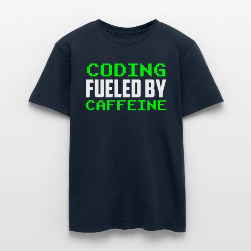 Programming powered by caffeine code Men's T-Shirt