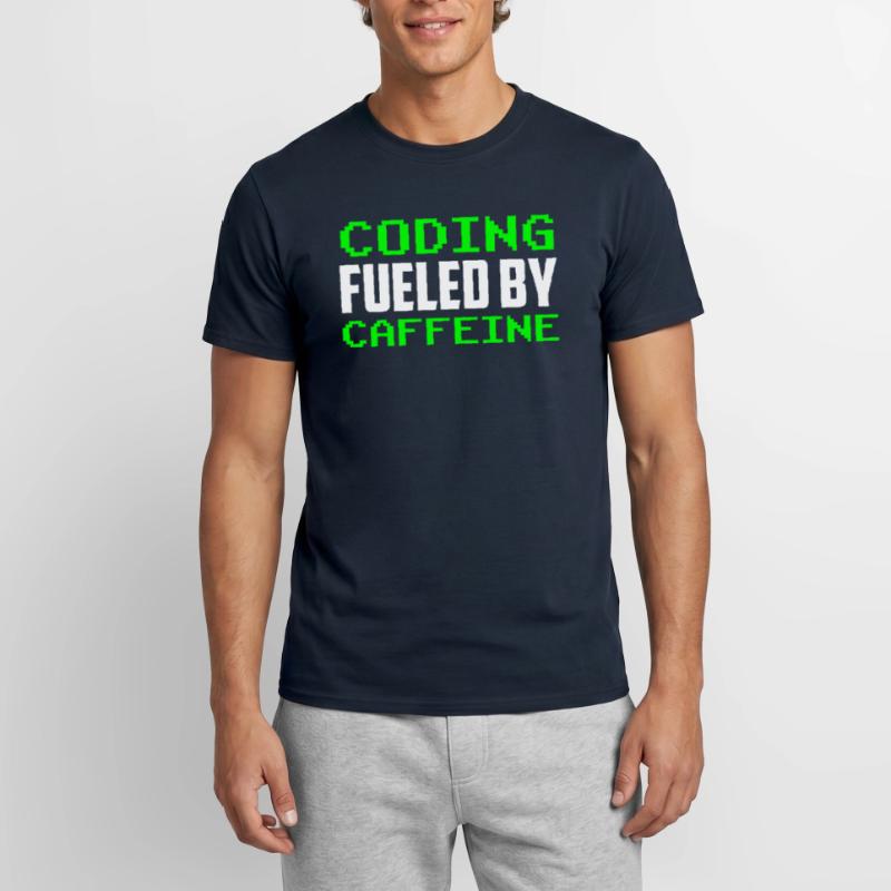 Programmation propulsée par le code de la caféine T-shirt homme